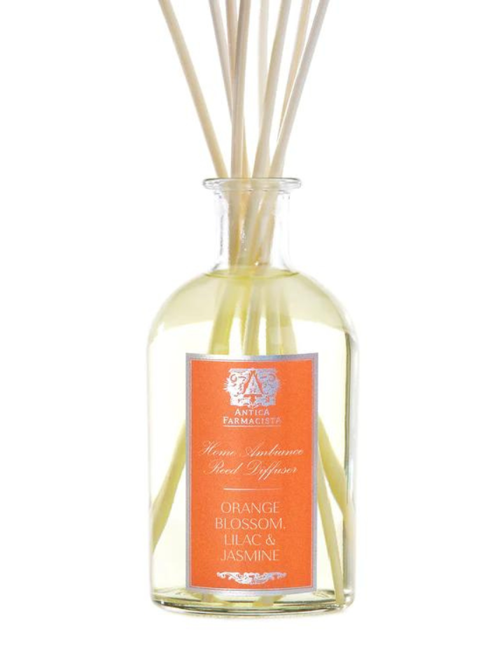 Orange Blossom Lilac and Jasmine diffuser by Antica Farmacista now available at FIORI Oakville along with other home fragrances and home decor gifts