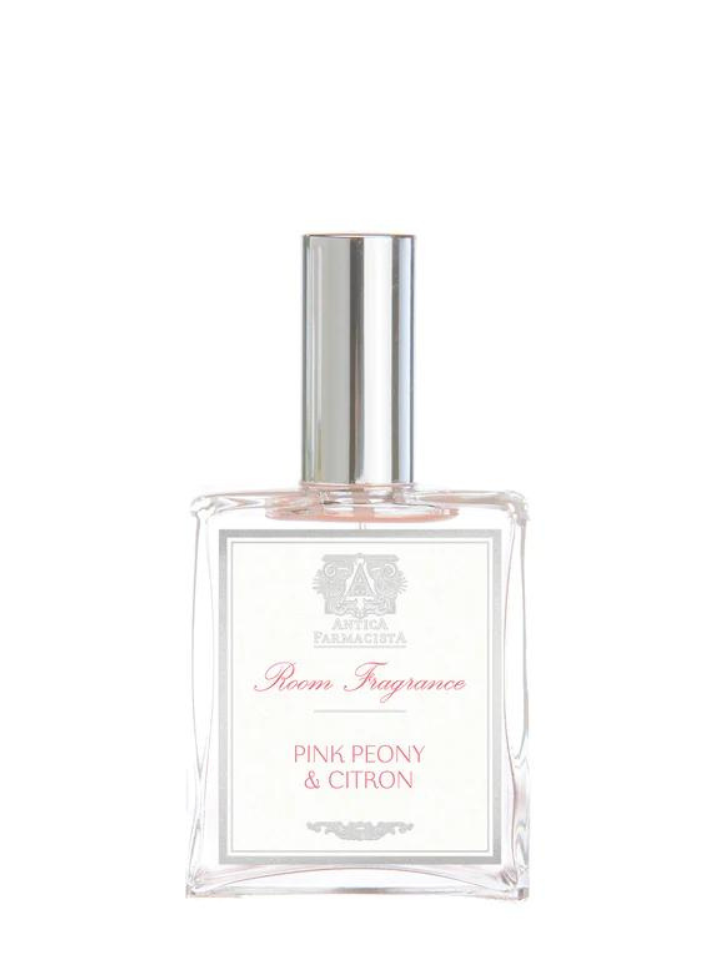 Pink Peony and Citron Room Spray by Antica Farmacista now available at FIORI Oakville