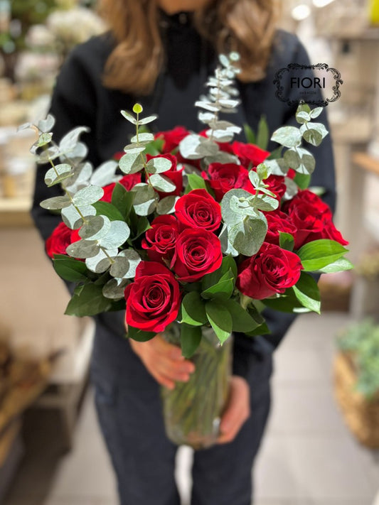 Valentine's Day TWO Dozen Rose in a VASE