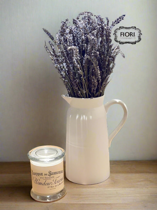 Toscana Farmhouse Lavender Pitcher & Candle Set