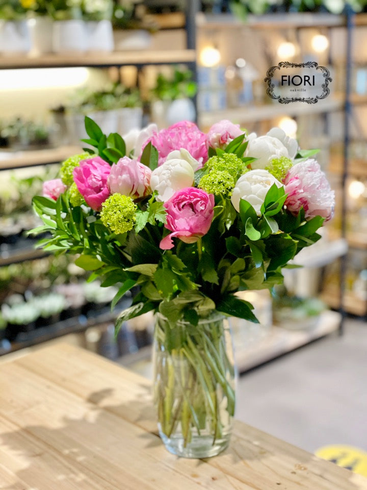 Luxury Peony Bouquet in a VASE